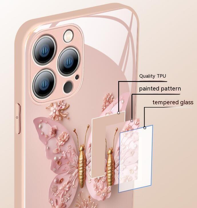 Fairy Butterfly Glass Phone Case - Bellarte Enchanté Fairy Butterfly Glass Phone Case